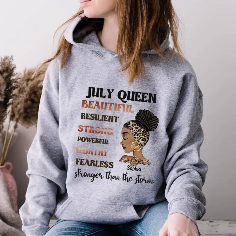 July Birthday Shirt, Custom Birthday Shirt, Queens Are Born In July, July Birthday Shirts For Woman, July Birthday Gifts