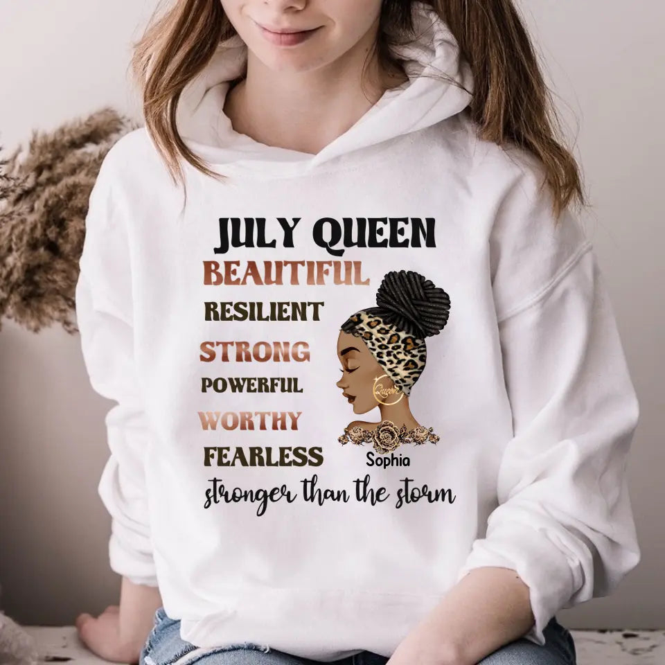 July Birthday Shirt, Custom Birthday Shirt, Queens Are Born In July, July Birthday Shirts For Woman, July Birthday Gifts