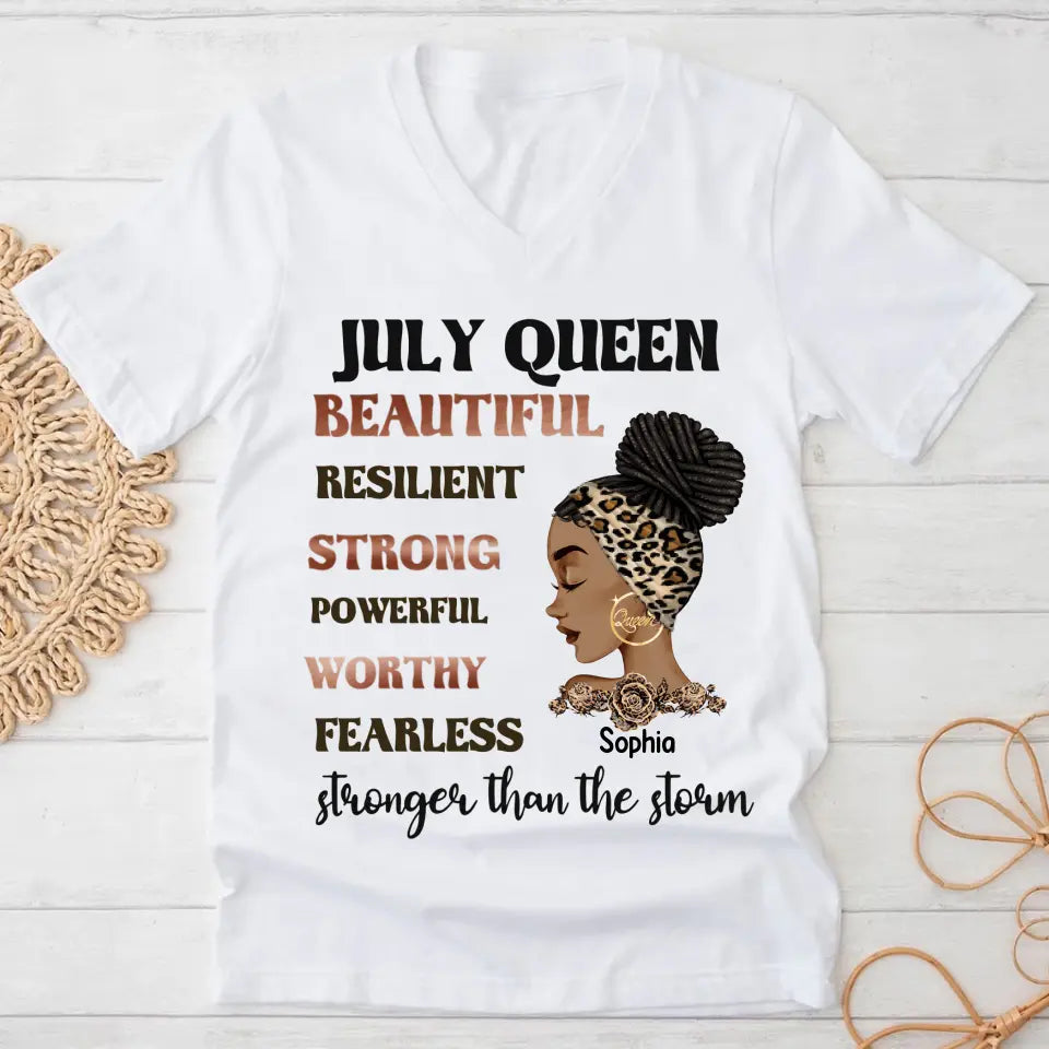July Birthday Shirt, Custom Birthday Shirt, Queens Are Born In July, July Birthday Shirts For Woman, July Birthday Gifts