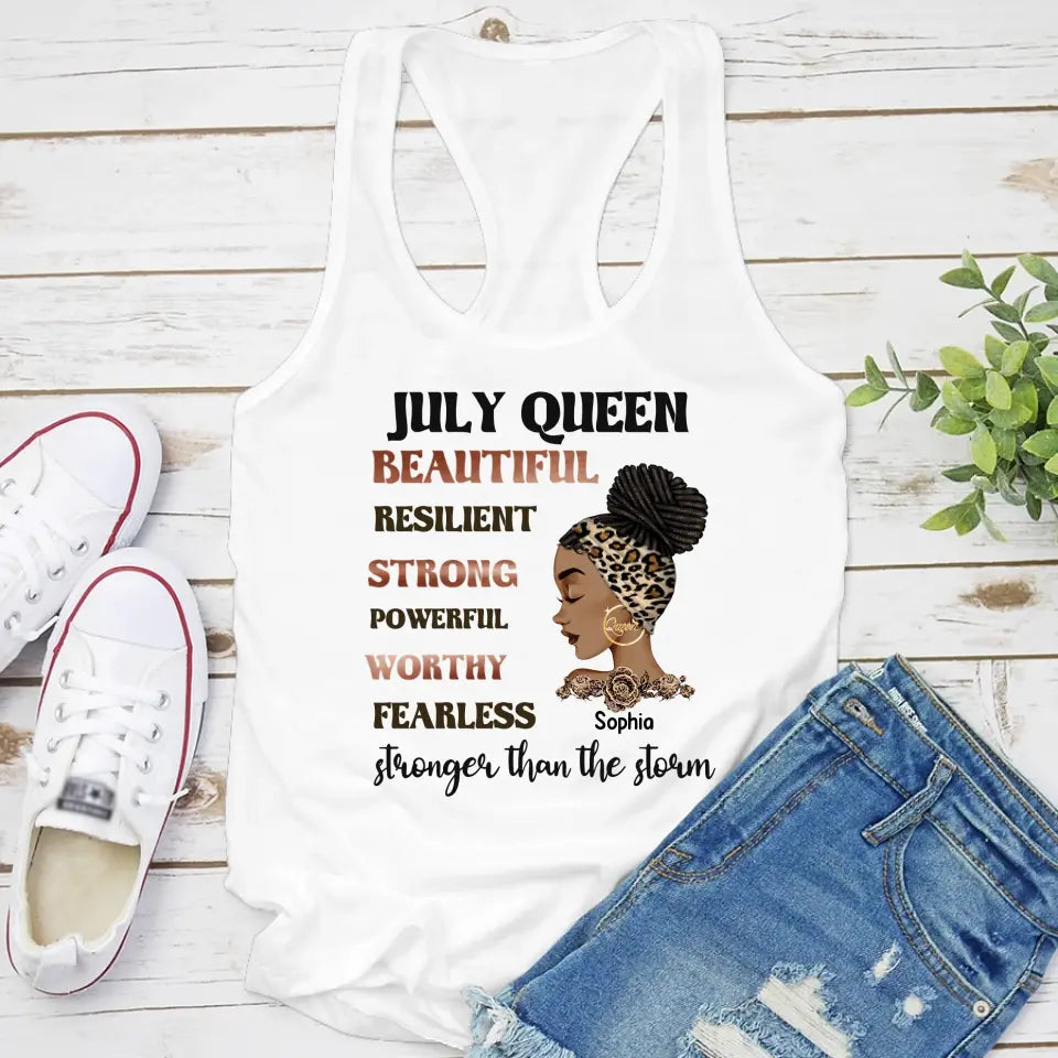 July Birthday Shirt, Custom Birthday Shirt, Queens Are Born In July, July Birthday Shirts For Woman, July Birthday Gifts