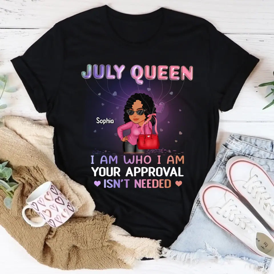 July Birthday Shirt, Custom Birthday Shirt, Queens Born In July, July Birthday Shirts For Woman