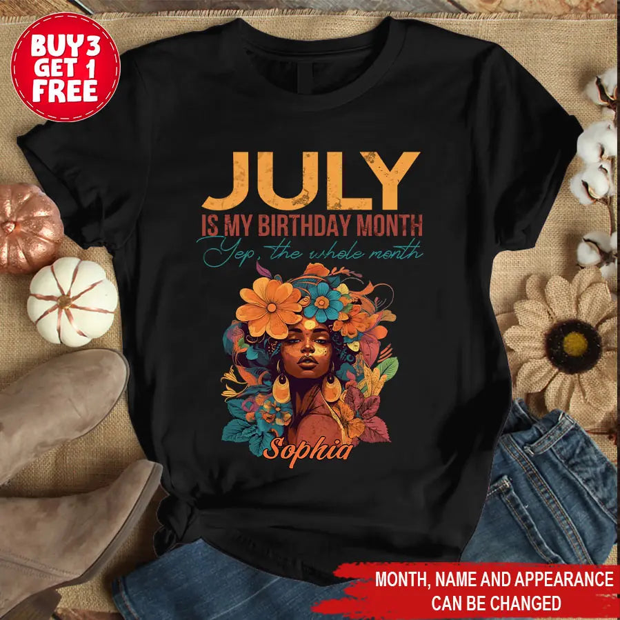 July Birthday Shirt, Custom Birthday Shirt, Queens Born In July, July Birthday Shirts For Woman