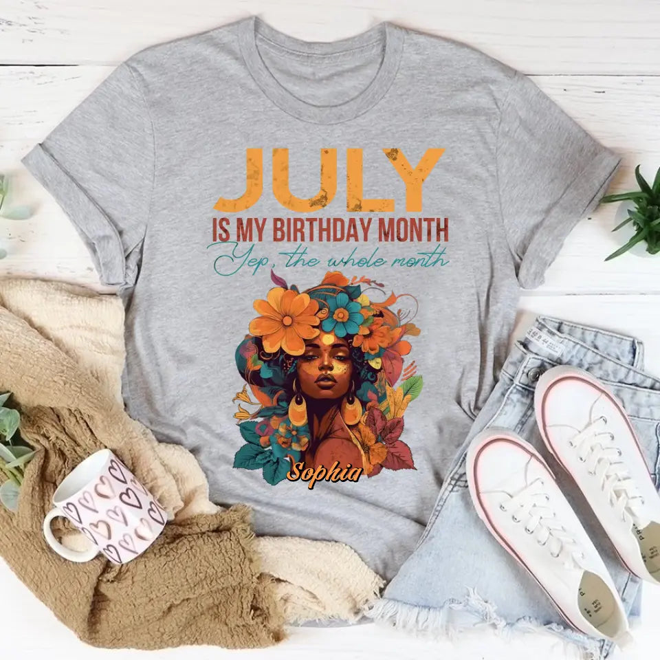 July Birthday Shirt, Custom Birthday Shirt, Queens Born In July, July Birthday Shirts For Woman
