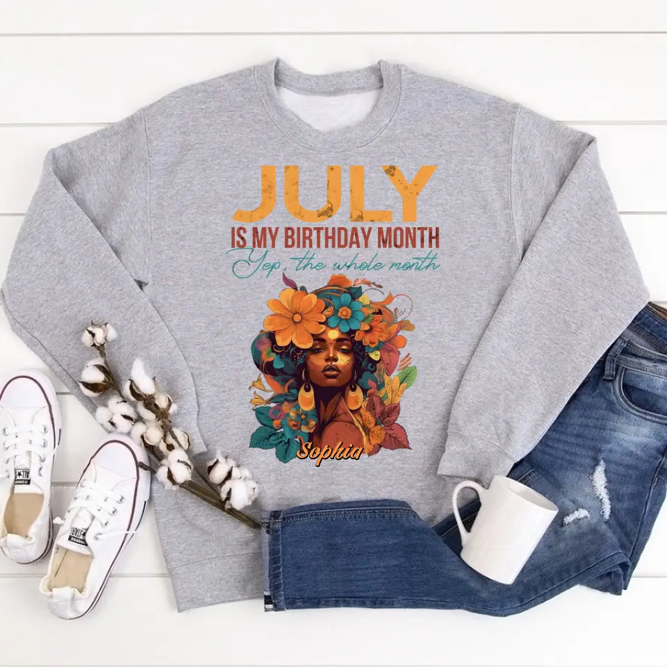July Birthday Shirt, Custom Birthday Shirt, Queens Born In July, July Birthday Shirts For Woman
