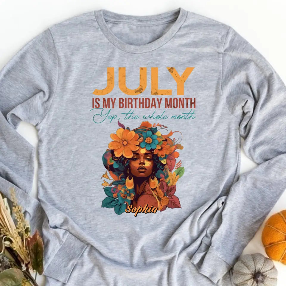 July Birthday Shirt, Custom Birthday Shirt, Queens Born In July, July Birthday Shirts For Woman