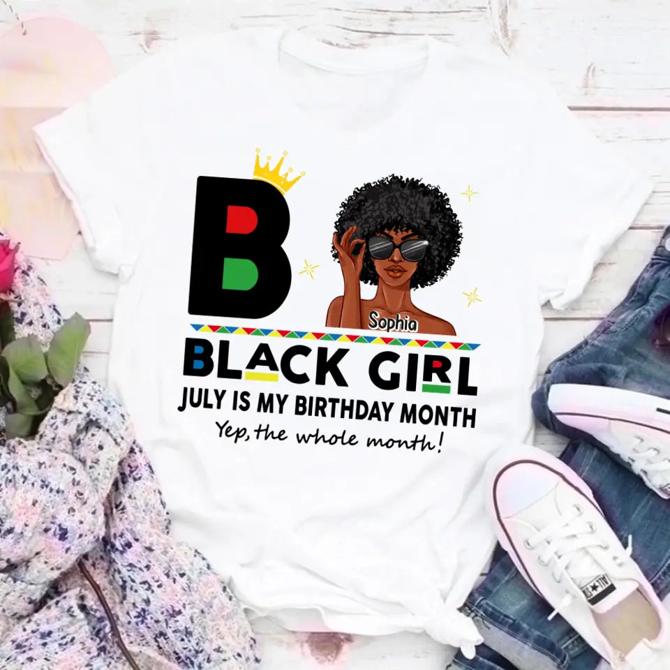 July Birthday Shirt, Custom Birthday Shirt, Queens Are Born In July, July Birthday Shirts For Woman, July Birthday Gifts