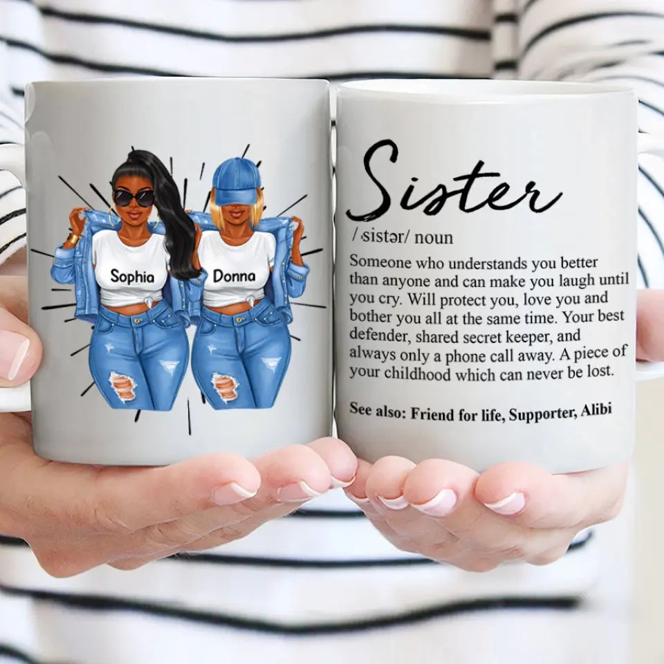 Personalized Gift for Besties, Custom Mugs for Sisters, Birthday, Loving, Funny Gift For Sisters, Sistas, Besties, Soul Sisters