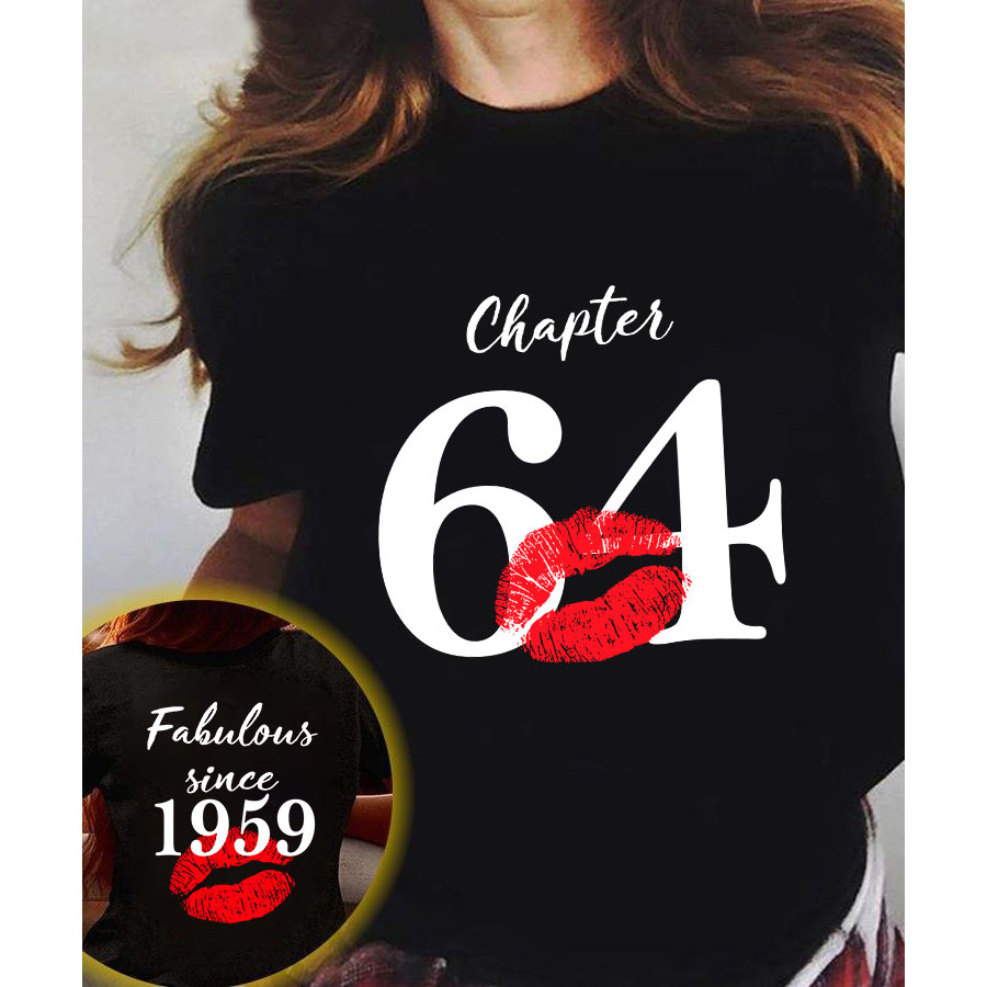 64th Birthday Gifts Ideas 64th Birthday Shirt For Her Back In 1959 Turning 64 Shirts 64th Birthday T Shirts For Woman