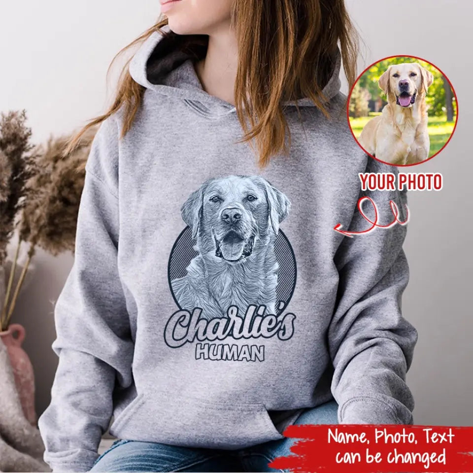 Custom Photo Dog, Personalized Dog Shirt, Gift For Dog Lover, Dog Mom Dad Shirt, Labrador Retriever Lover