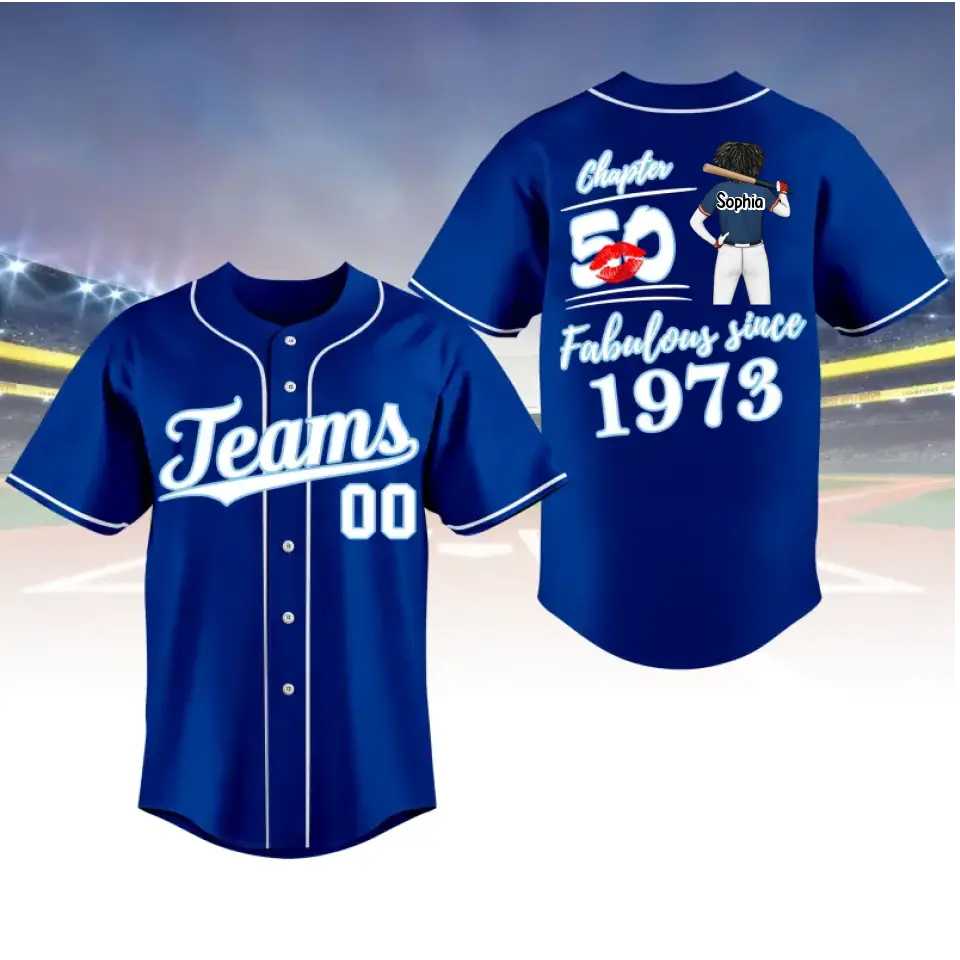 BaseBall Shirt, Custom Birthday Shirt, Turning 50 Shirt, Gifts For Women Turning 50, 50 And Fabulous Shirt, 1973 Baseball Lover