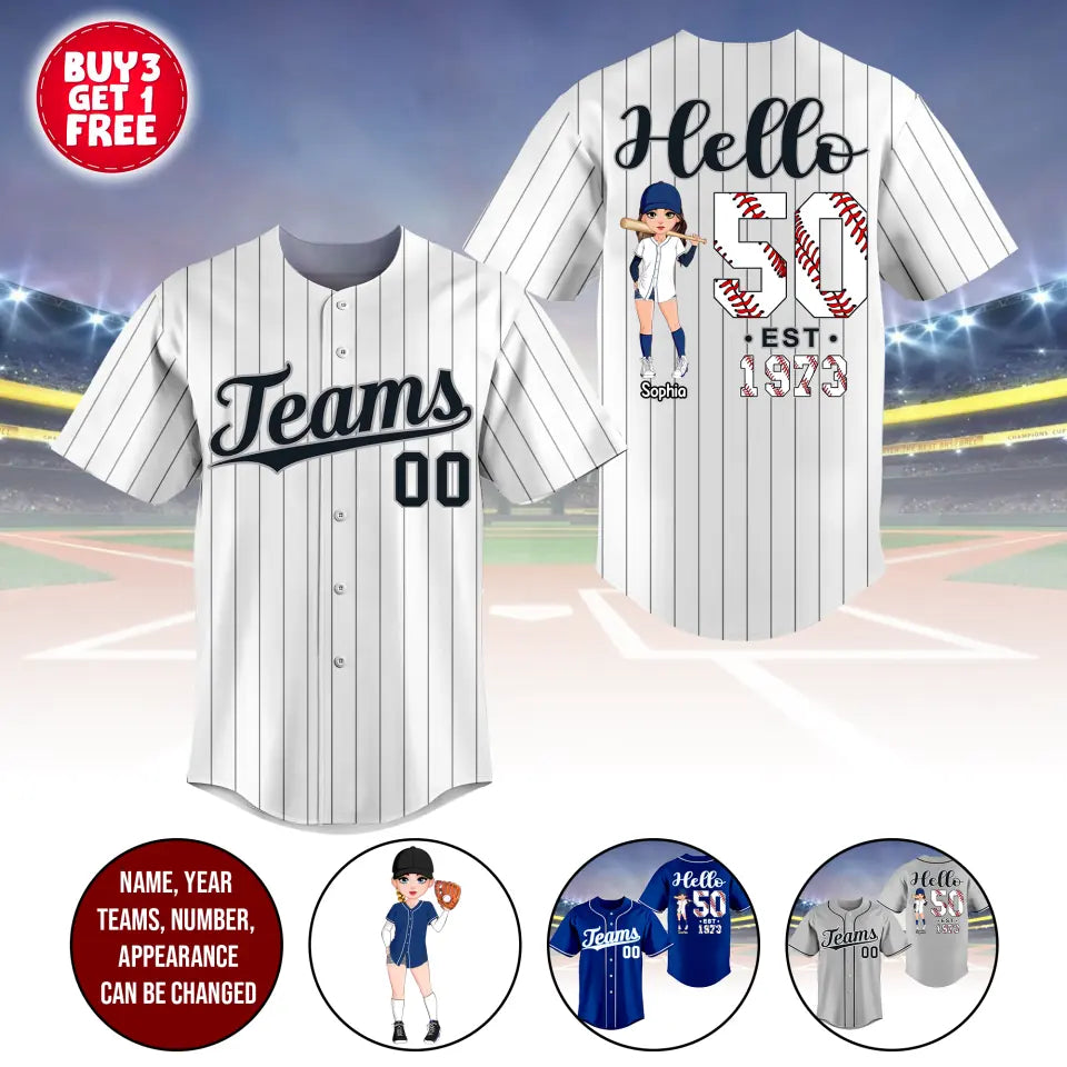 BaseBall Shirt, Custom Birthday Shirt, Turning 50 Shirt, Gifts For Women Turning 50, 50 And Fabulous Shirt, 1973 Baseball Lover