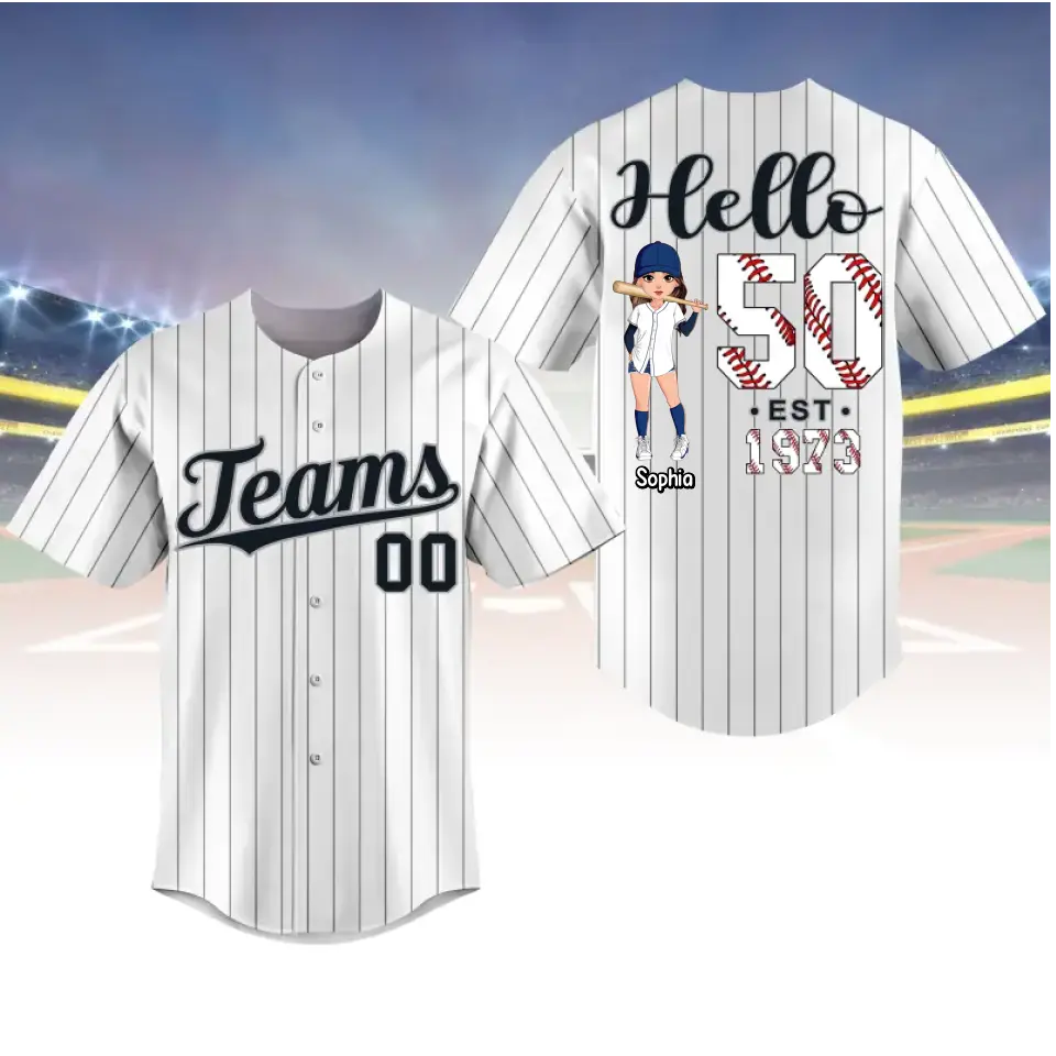 BaseBall Shirt, Custom Birthday Shirt, Turning 50 Shirt, Gifts For Women Turning 50, 50 And Fabulous Shirt, 1973 Baseball Lover