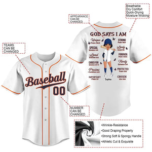 Baseball Clothes, Custom Baseball Jerseys, Baseball Lover, God Says I -  Gerbera Story