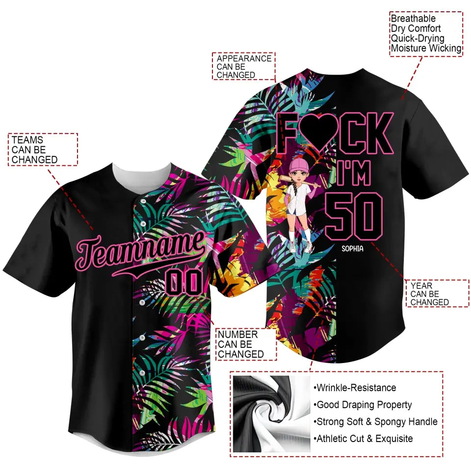 BaseBall Shirt, Custom Birthday Shirt, Turning 50 Shirt, Gifts For Women Turning 50, 50 And Fabulous Shirt, 1973 Baseball Lover