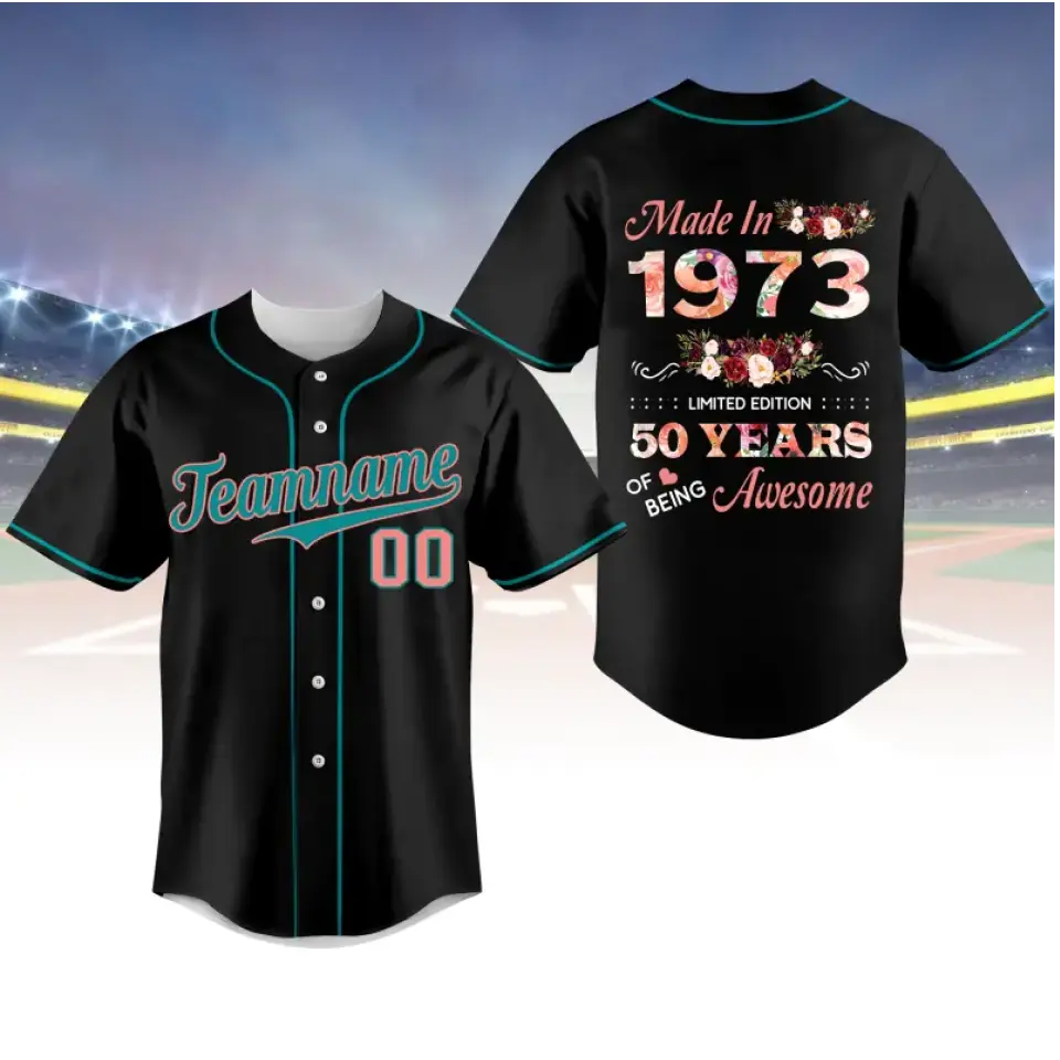 BaseBall Shirt, Custom Birthday Shirt, Turning 50 Shirt, Gifts For Women Turning 50, 50 And Fabulous Shirt, 1973 Baseball Lover