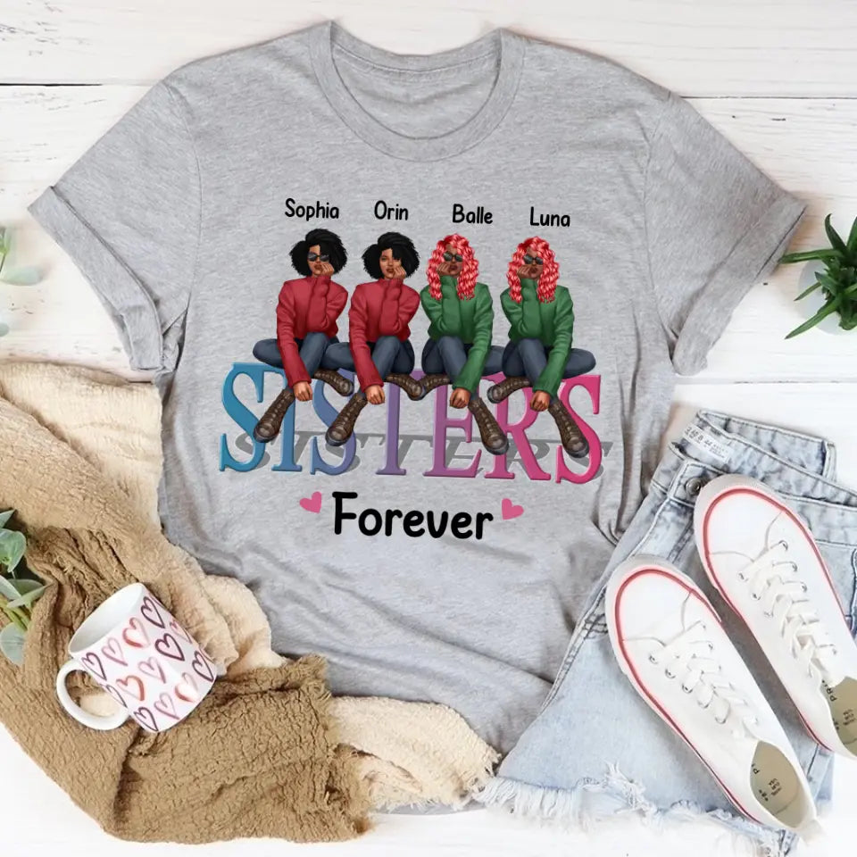 Personalized T Shirt, Sister Shirt, Gifts For Best Friends, Best Friend Shirts, Big Sister Shirt, Friend Shirt, Friends T Shirt Women