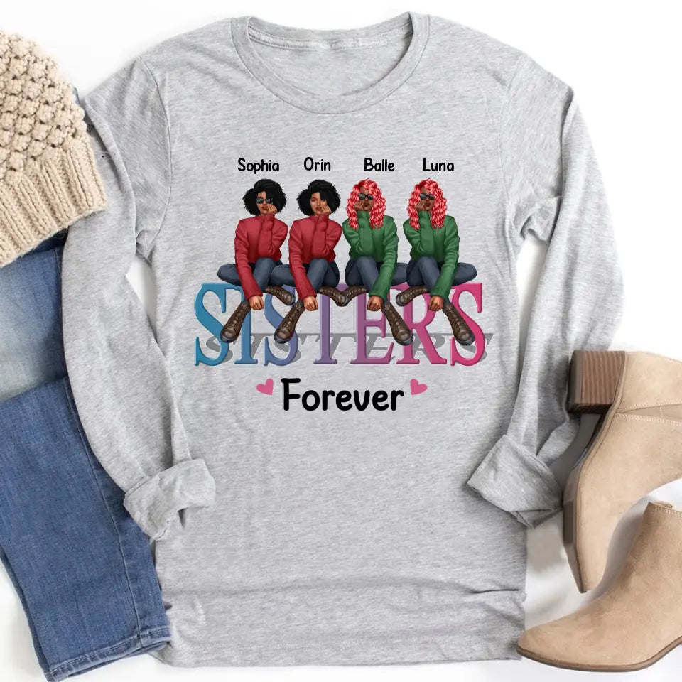 Personalized T Shirt, Sister Shirt, Gifts For Best Friends, Best Friend Shirts, Big Sister Shirt, Friend Shirt, Friends T Shirt Women