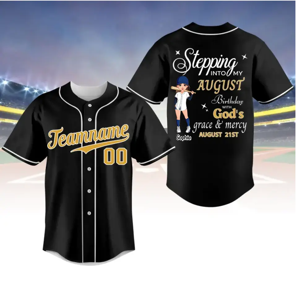 BaseBall Shirt, Custom Birthday Shirt, Queens Born In August, August Birthday Shirts For Woman, Baseball Lover