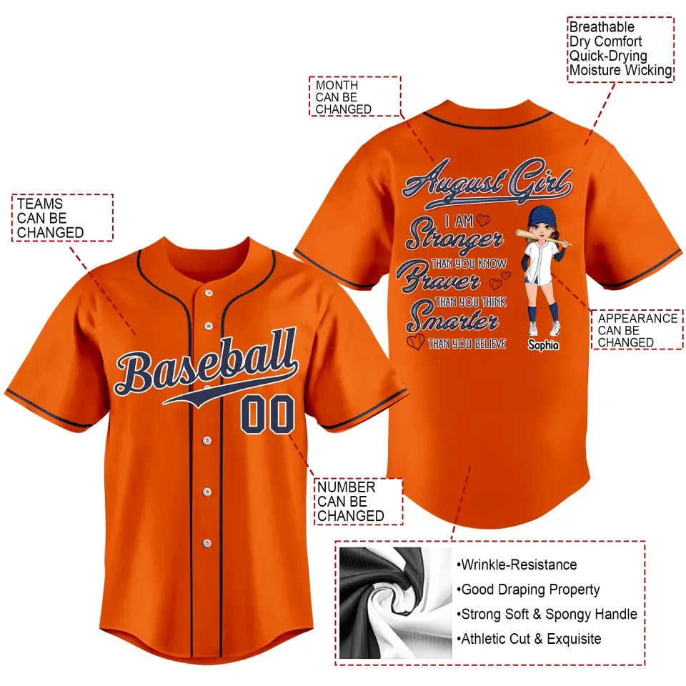 BaseBall Shirt, Custom Birthday Shirt, Queens Born In August, August Birthday Shirts For Woman, Baseball Lover