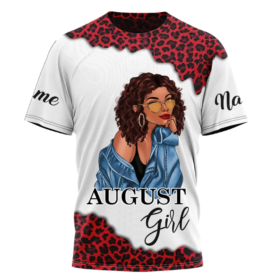 August Birthday Shirt, Custom Birthday Shirt, Queens Are Born In August, August Birthday Shirts For Woman