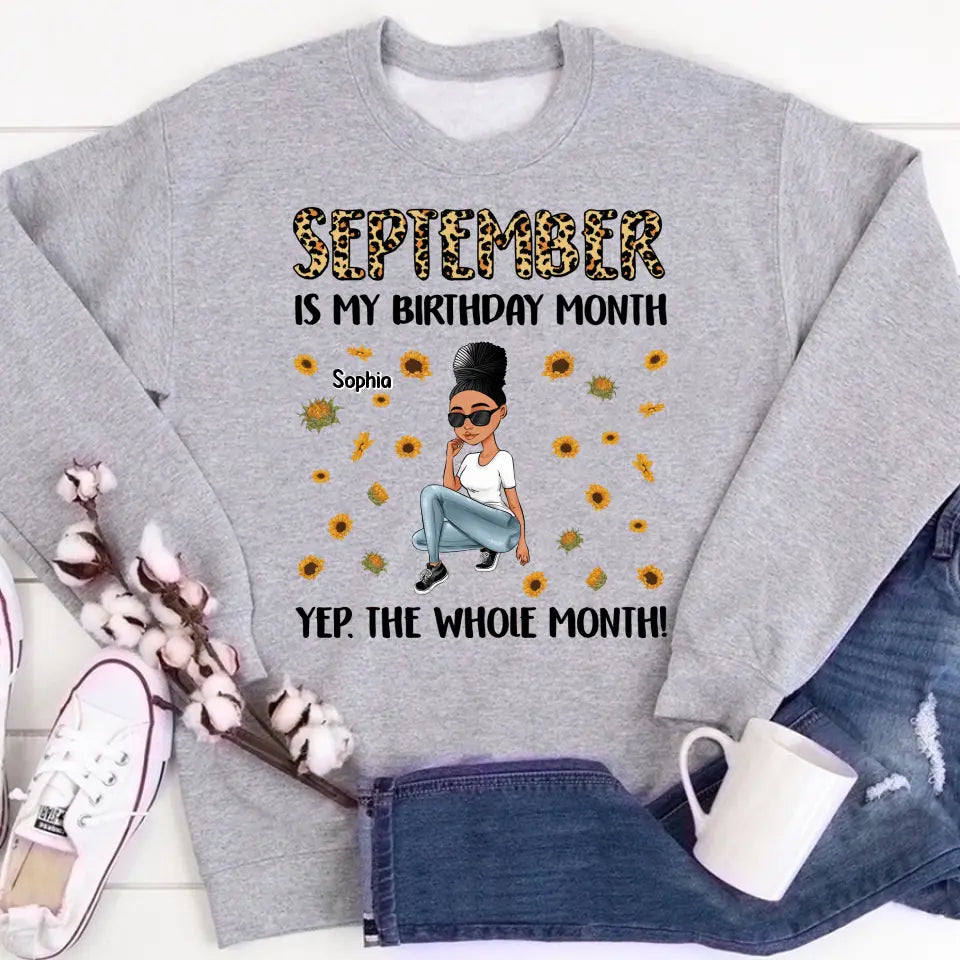 September Birthday Shirt, Custom Birthday Shirt, Queens Are Born In September, September Birthday Shirts For Woman