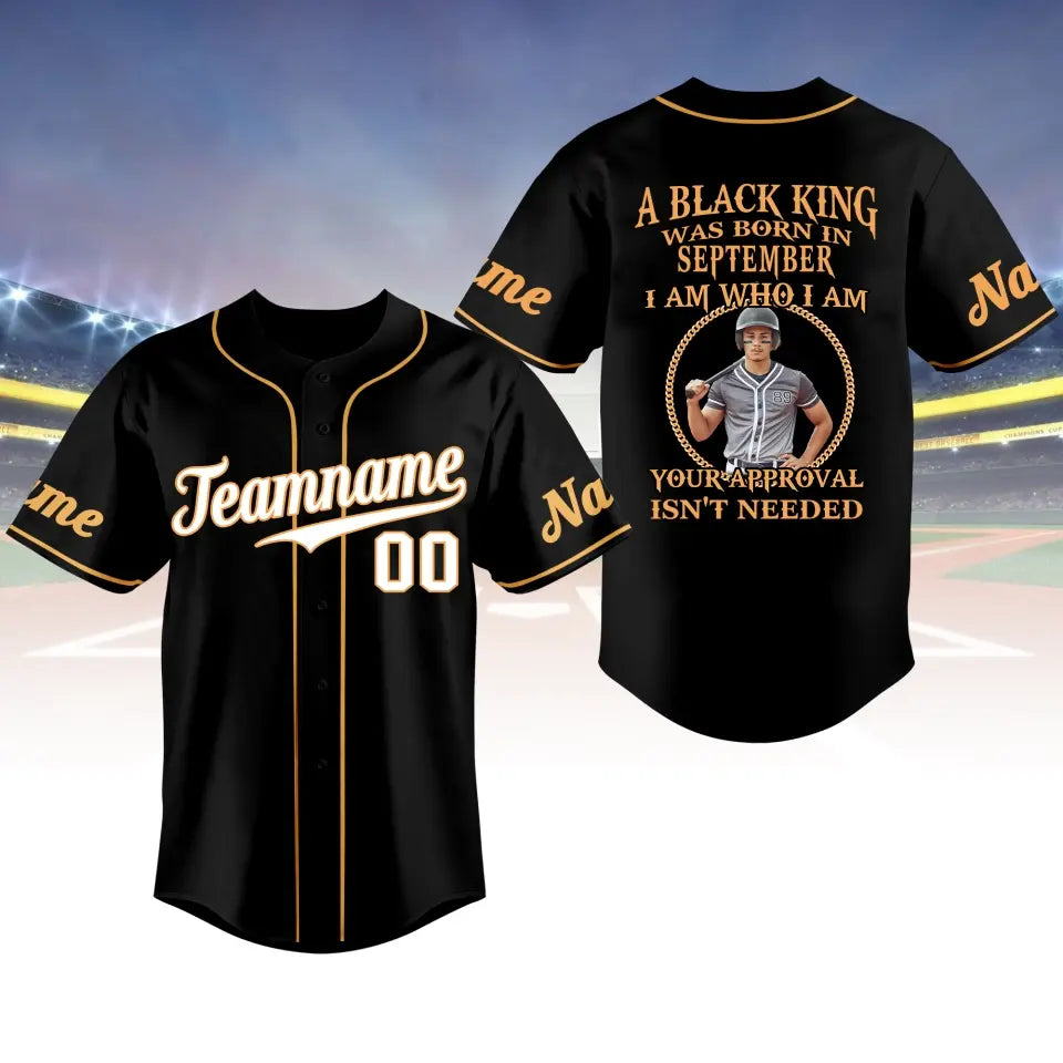 BaseBall Shirt, Custom Birthday Shirt, Kings Born In September, September Birthday Shirts For Man, Baseball Lover