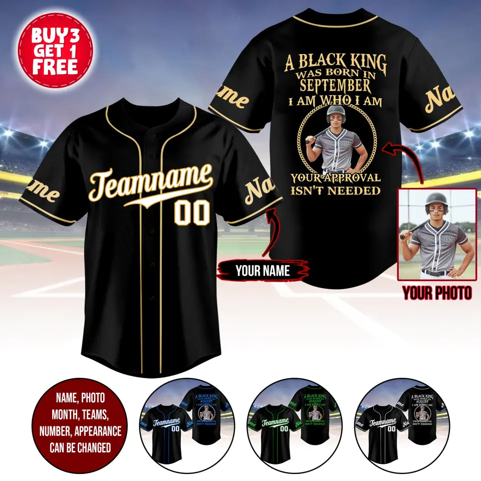 BaseBall Shirt, Custom Birthday Shirt, Kings Born In September, September Birthday Shirts For Man, Baseball Lover