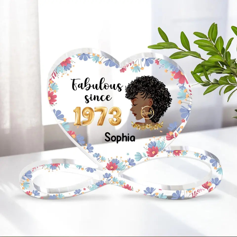 Personalized Custom Shaped Acrylic Plaque - Personalized 50th Birthday Gifts, 50th Gift Ideas For Her