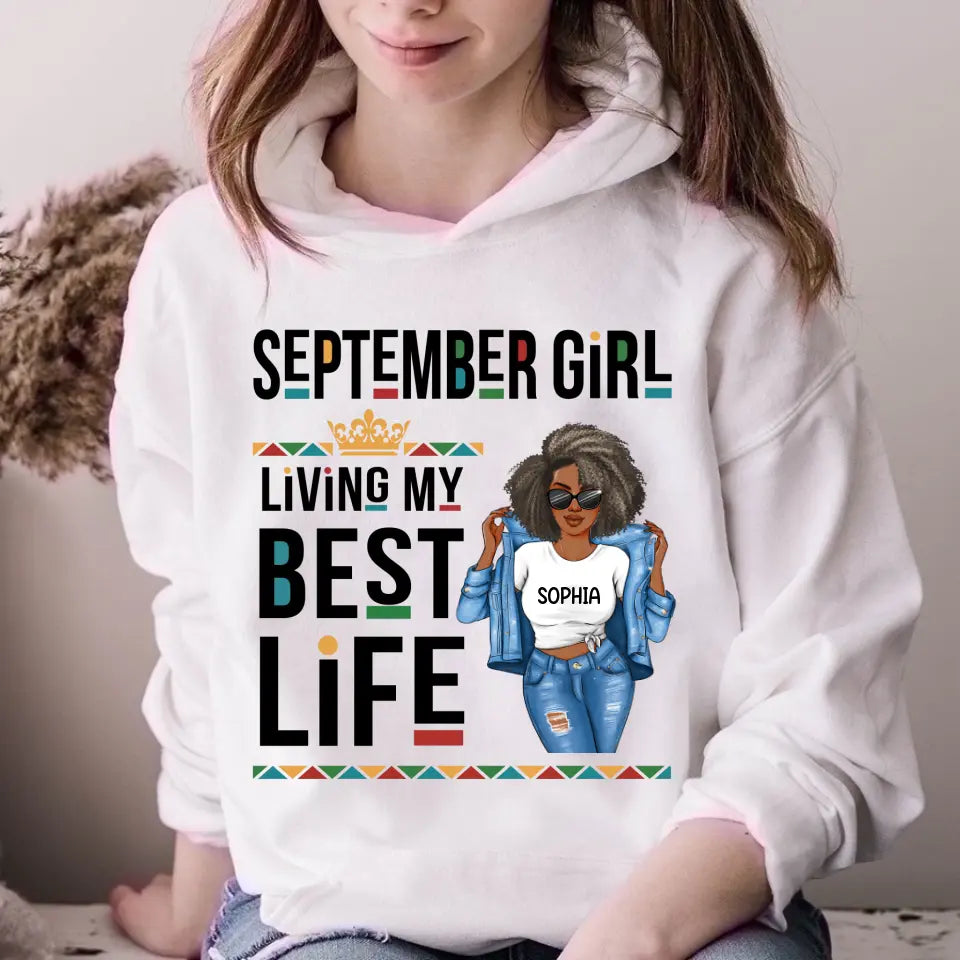 September Birthday Shirt, Custom Birthday Shirt, Queens Are Born In September, September Birthday Shirts For Woman, September Birthday Gifts