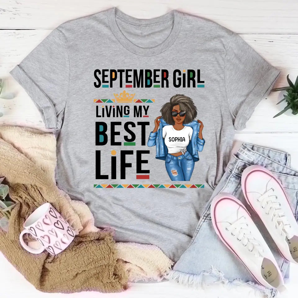 September Birthday Shirt, Custom Birthday Shirt, Queens Are Born In September, September Birthday Shirts For Woman, September Birthday Gifts