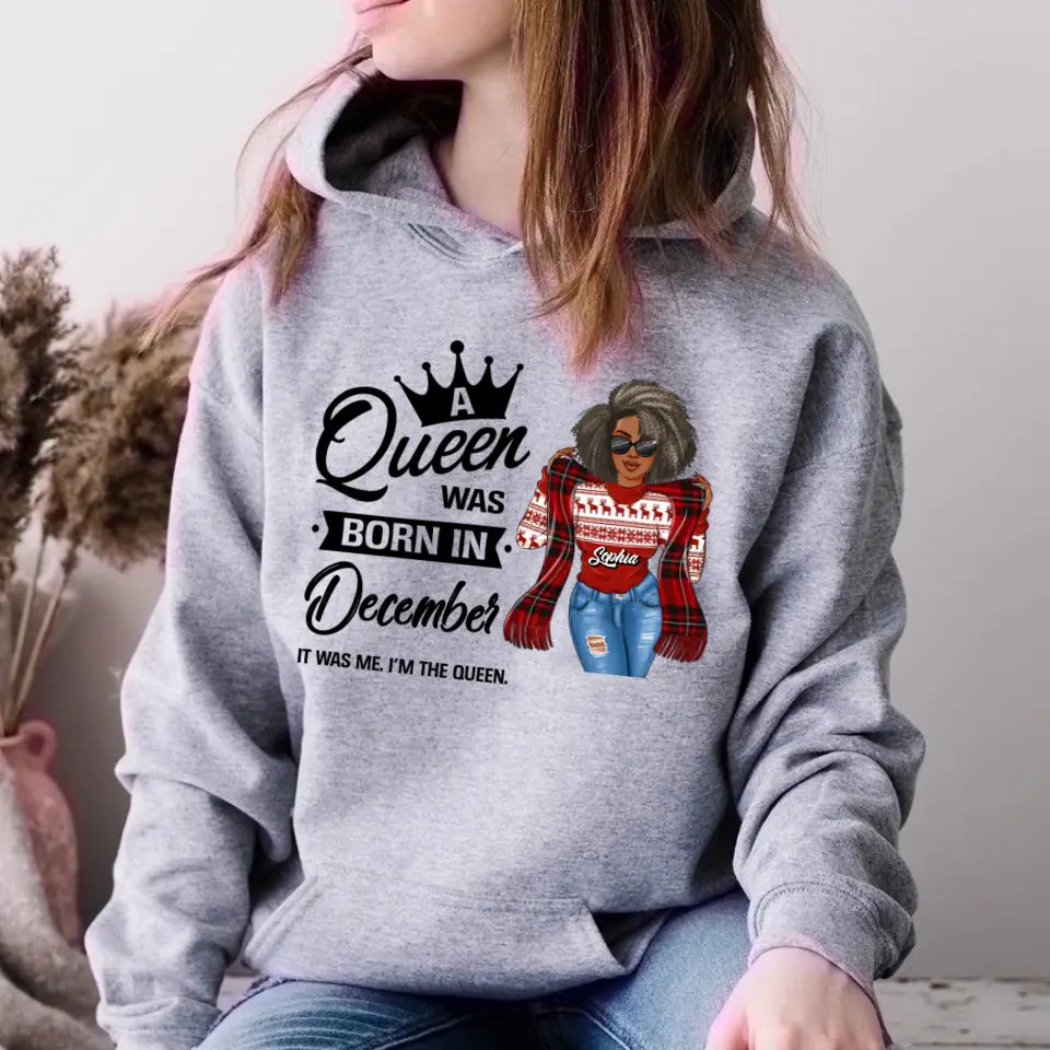 December Birthday Shirt, Custom Birthday Shirt, Queens Are Born In December, December Birthday Shirts For Woman, December Birthday Gifts