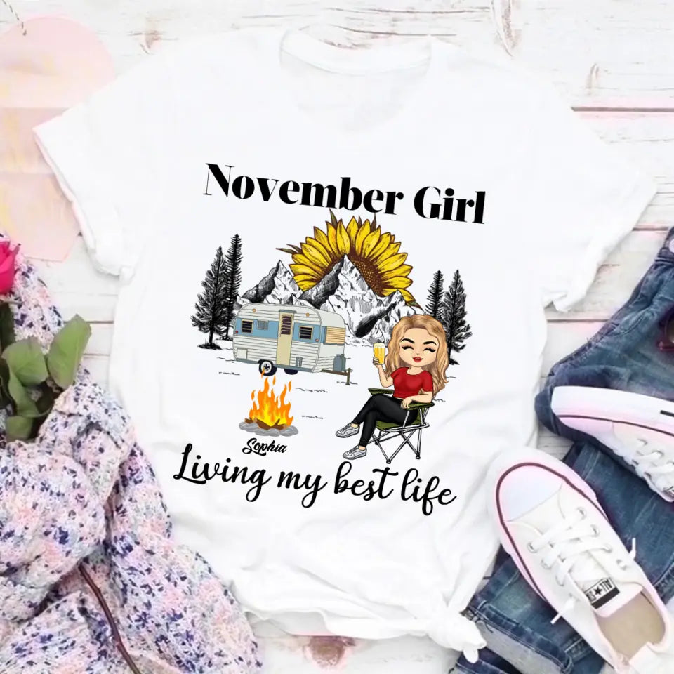 November Birthday Shirt, Custom Birthday Shirt, Queens Are Born In November, November Birthday Shirts For Woman, November Birthday Gifts