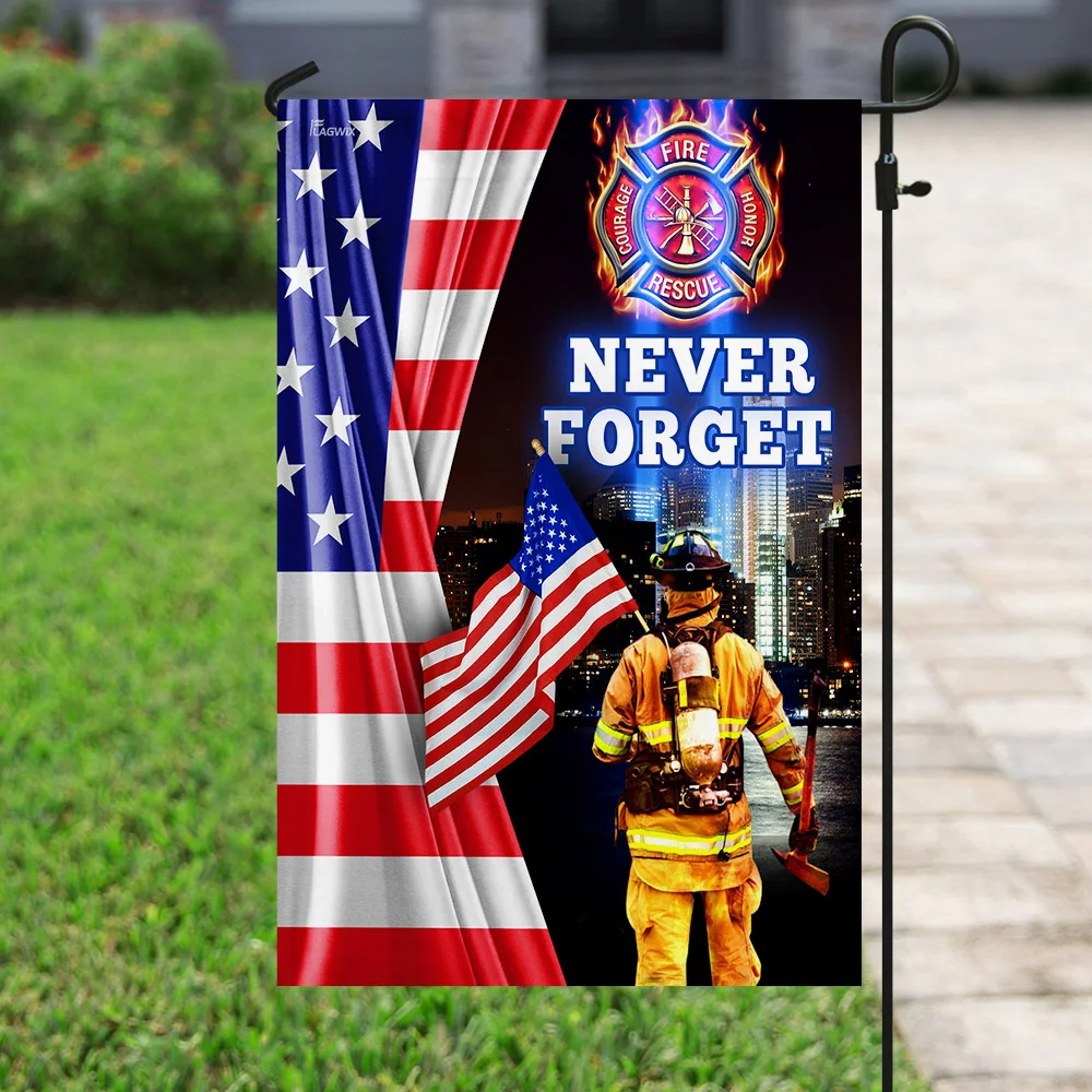 9 11 Never Forget Flag Patriot Day American Flag