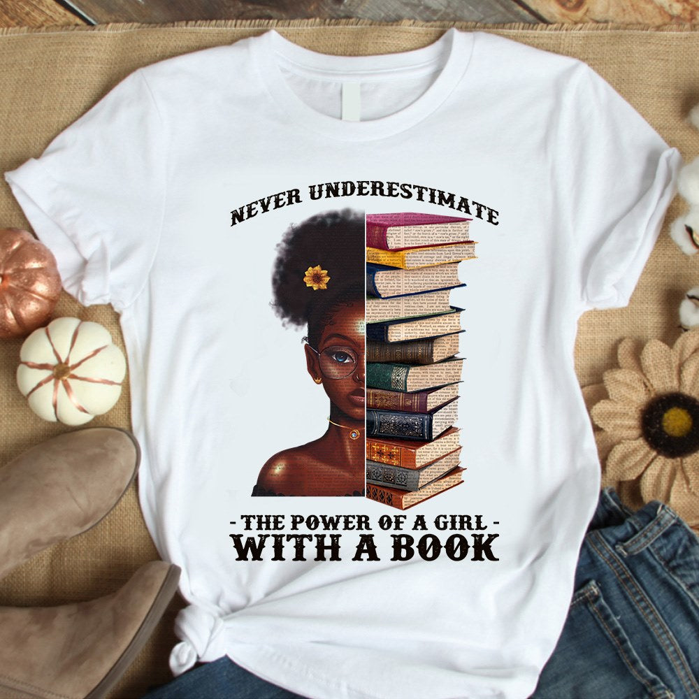 Book Shirt, Funny T Shirt, Balck girl Bookish T Shirts, Reading Gifts, Book Lover T Shirt For Women