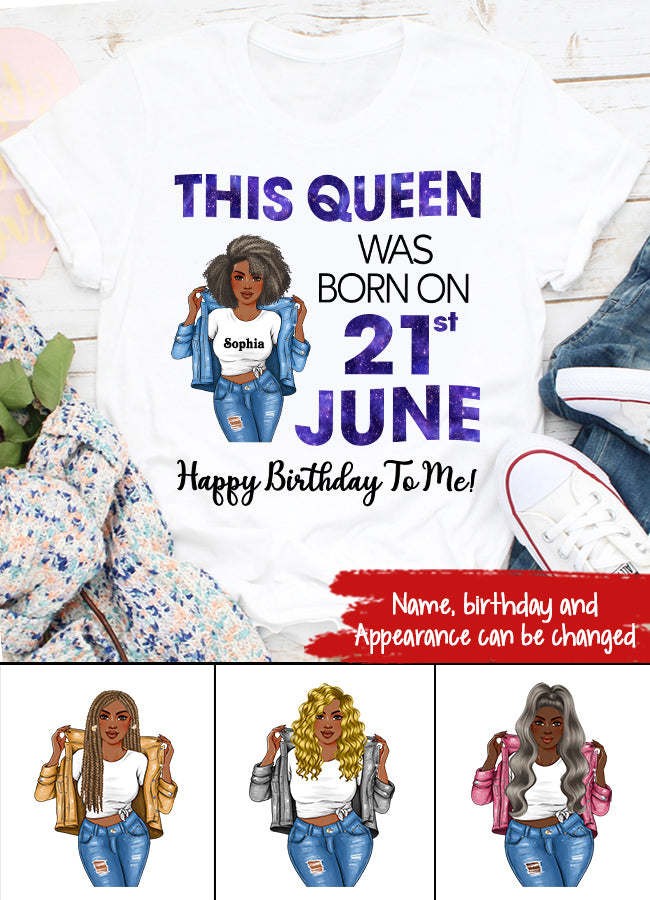 June Birthday Shirt, Custom Birthday Shirt, Queens Born In June, June Birthday Shirts For Woman, June Birthday Gifts