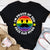 LGBT Shirts, Rainbow Pride Shirt, Proud Of You Free Dad Hugs Funny Gay Pride Ally LGBTQ Men T-Shirt