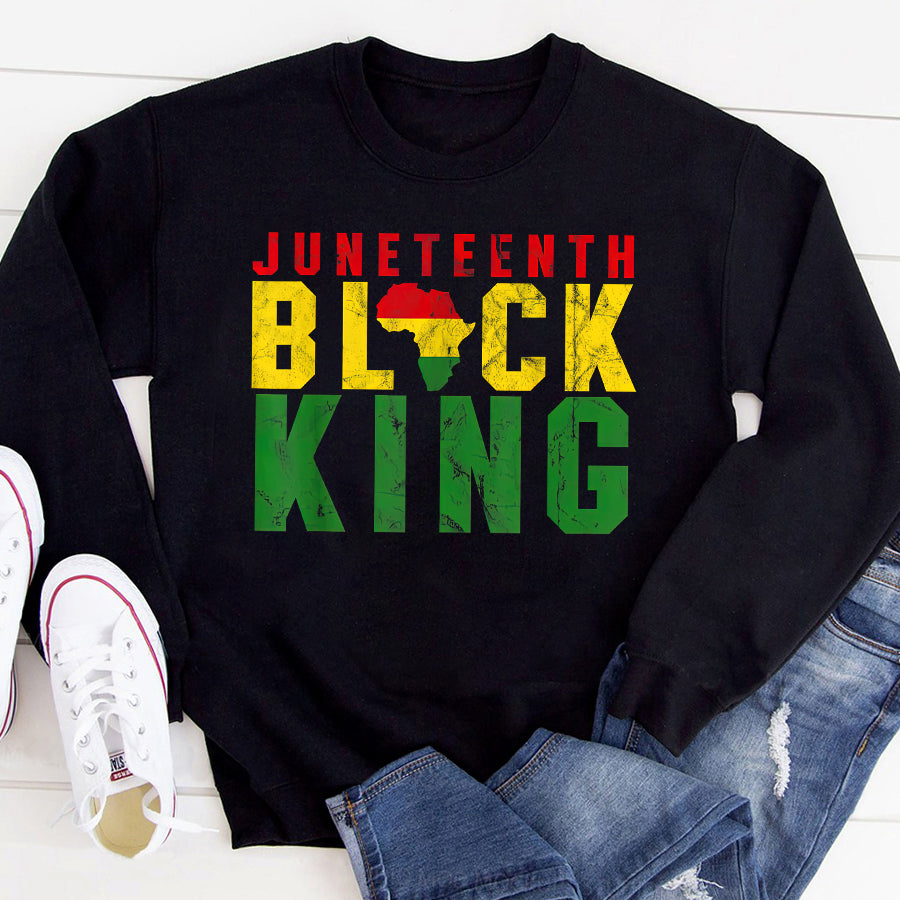 Juneteenth Shirt Juneteenth Black King Emancipation Day Melanin Black Pride T-Shirt