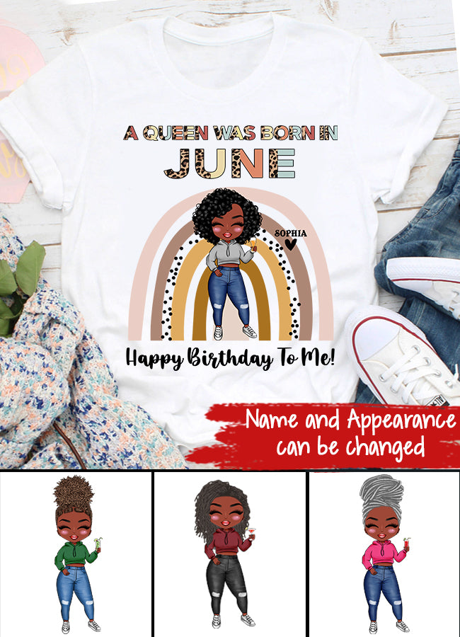 June Birthday Shirt, Custom Birthday Shirt, Queens Born In June, June Birthday Shirts For Woman, June Birthday Gifts