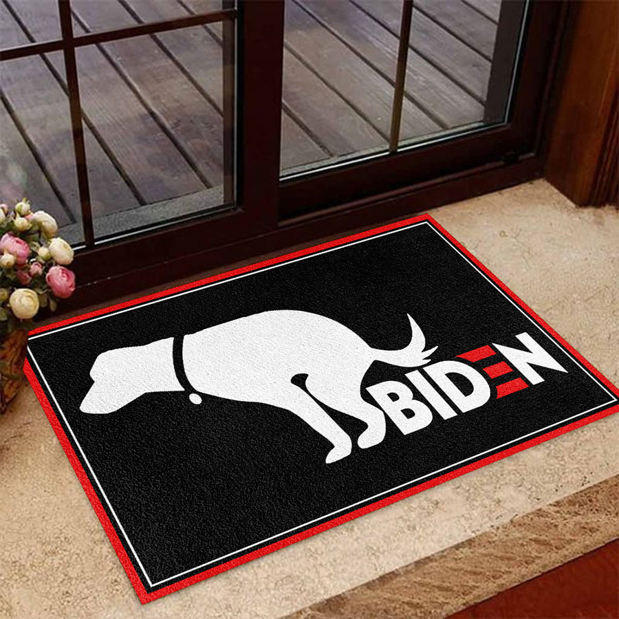 Funny Doormat, Dog Doormat, Biden Funny Dog Doormat, Home Decor