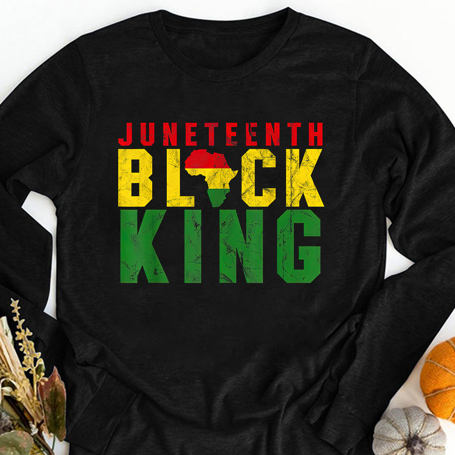 Juneteenth Shirt Juneteenth Black King Emancipation Day Melanin Black Pride T-Shirt