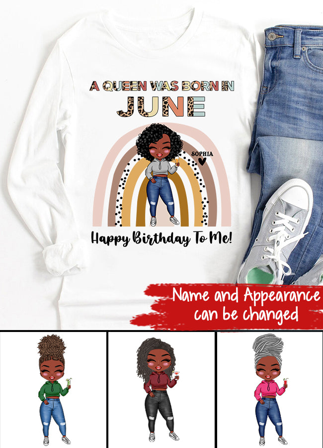 June Birthday Shirt, Custom Birthday Shirt, Queens Born In June, June Birthday Shirts For Woman, June Birthday Gifts
