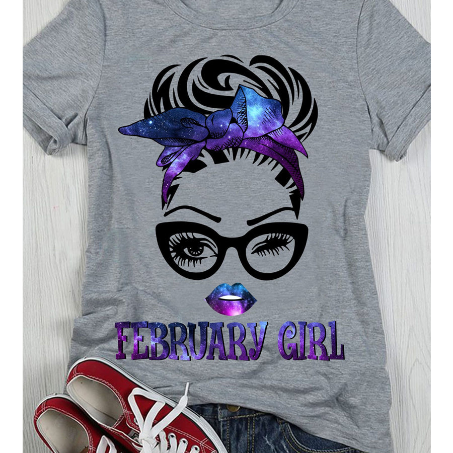 February girl facts, February birthday shirts, a queen was born in February, February shirts for Woman