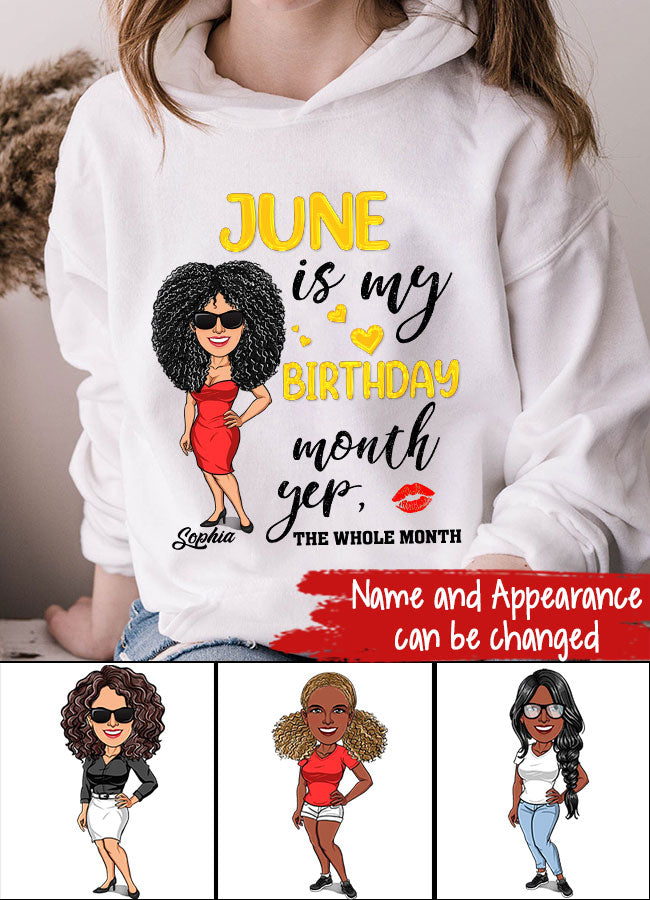 June Birthday Shirt, Custom Birthday Shirt, Queens Are Born In June, June Birthday Shirts For Woman, June Birthday Gifts