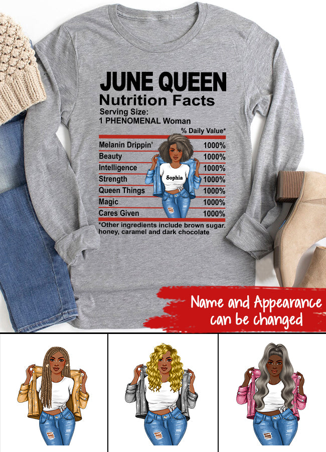June Birthday Shirt, Custom Birthday Shirt, Queens Born In June, June Birthday Shirts For Woman, June Birthday Gifts, June Is My Birthday Month, Yep The Whole Month