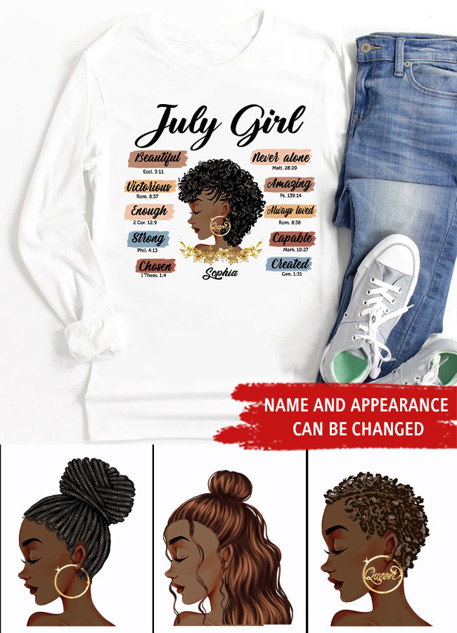 July Birthday Shirt, Custom Birthday Shirt, Queens are Born In July, July Birthday Shirts For Woman, July Birthday Gifts