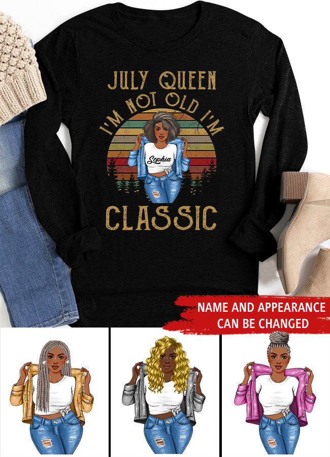 July Birthday Shirt, Custom Birthday Shirt, Queens Born In July, July Birthday Shirts For Woman, July Birthday Gifts