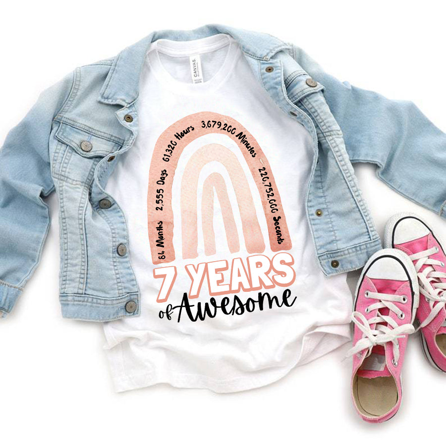 7th Birthday Shirt For Girls 7th Birthday Shirt For Girls