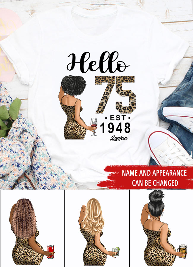75th Birthday Shirts, Custom Birthday Shirts, Turning 75 Shirt, Gifts For Women Turning 75, 75 And Fabulous Shirt, 1948 Shirt, 75th Birthday Shirts For Her