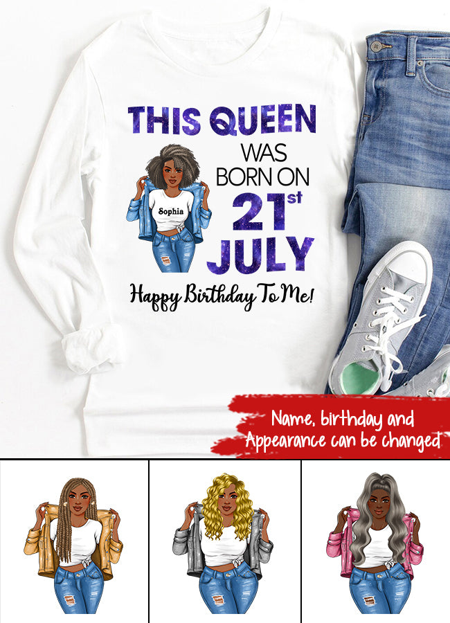 July Birthday Shirt, Custom Birthday Shirt, Queens Born In July, July Birthday Shirts For Woman, July Birthday Gifts