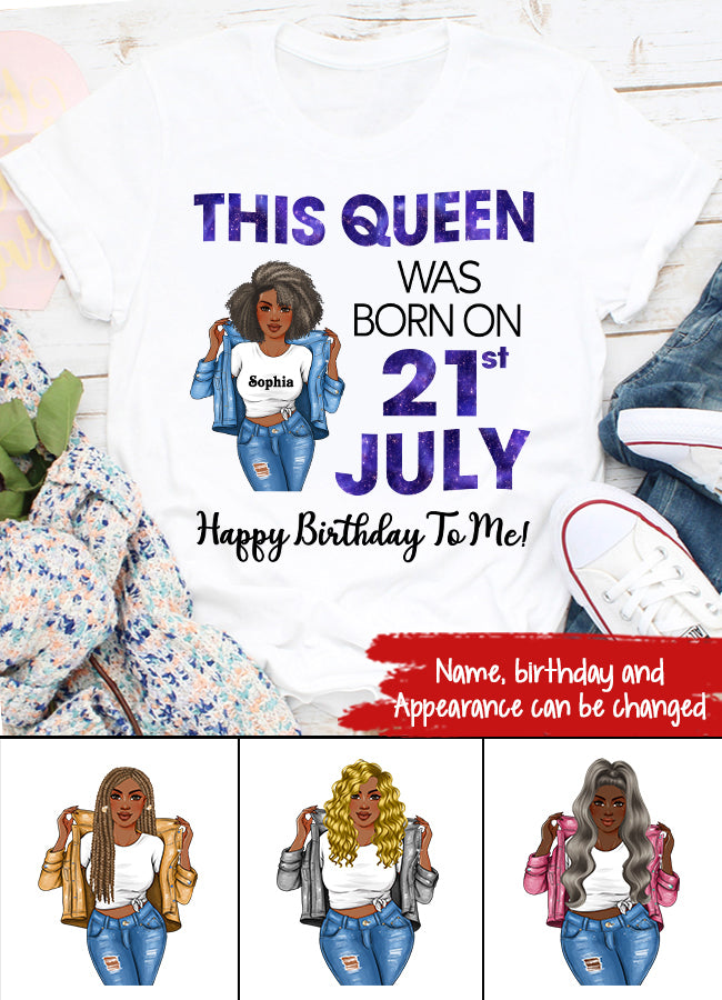 July Birthday Shirt, Custom Birthday Shirt, Queens Born In July, July Birthday Shirts For Woman, July Birthday Gifts